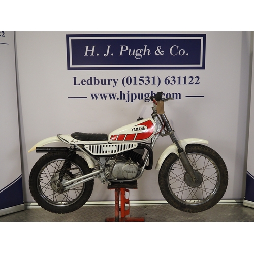 942 - Yamaha TY80 trials bike. 80cc
Frame No. 451-107085
Engine No. 451-109738
Runs and rides. New piston
... 
