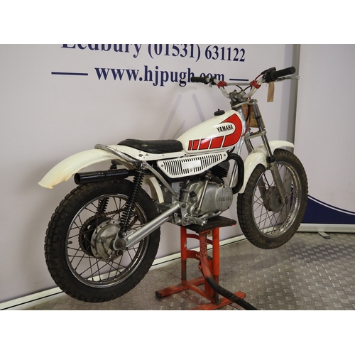942 - Yamaha TY80 trials bike. 80cc
Frame No. 451-107085
Engine No. 451-109738
Runs and rides. New piston
... 