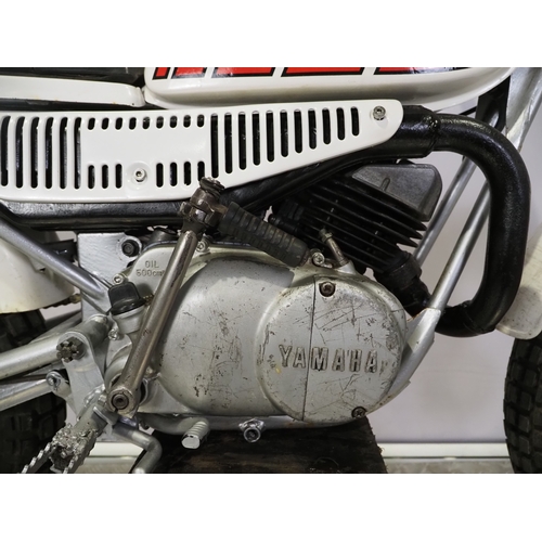 942 - Yamaha TY80 trials bike. 80cc
Frame No. 451-107085
Engine No. 451-109738
Runs and rides. New piston
... 