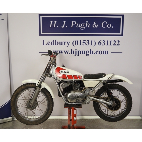 942 - Yamaha TY80 trials bike. 80cc
Frame No. 451-107085
Engine No. 451-109738
Runs and rides. New piston
... 