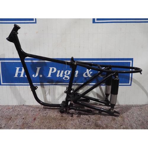 Triumph Tiger Cub frame, swinging arm and rear shocks