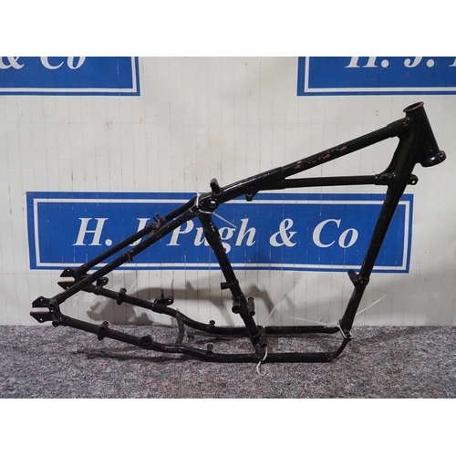 Triumph Tiger 100C rigid competition frame, No. 32580