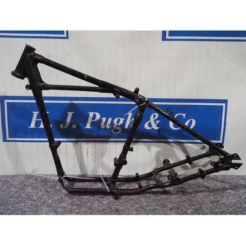 Triumph Tiger 100C rigid competition frame, No. 32580
