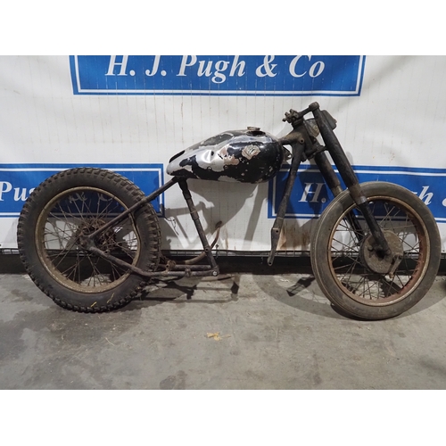BSA B31 rolling chassis, frame no. YB31 11231