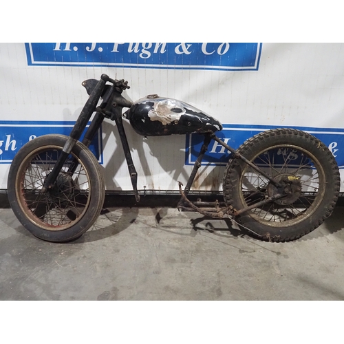 BSA B31 rolling chassis, frame no. YB31 11231
