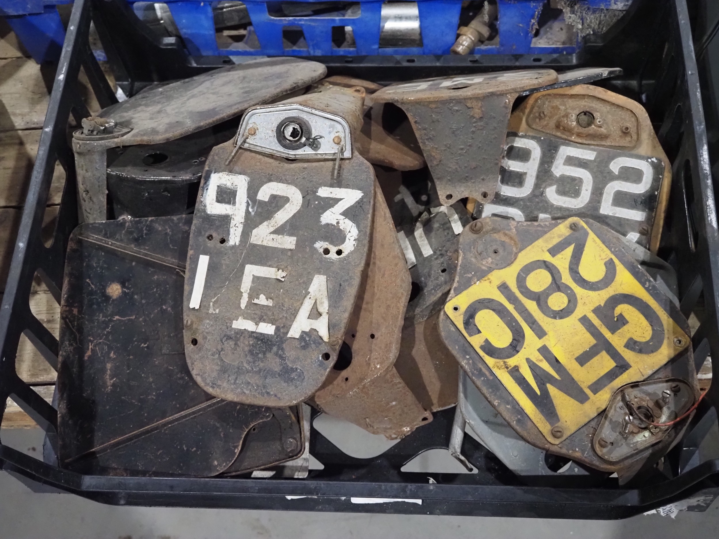 BSA, Norton and Triumph rear number plates