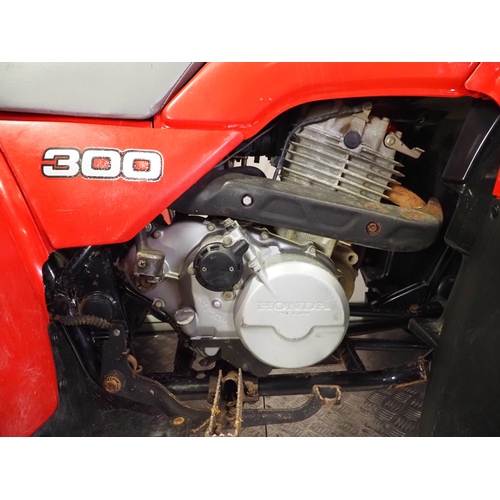30 - Honda Big Red 300 quad bike. 1994
Frame No. 478TE140XRA612771
Engine No. TE14E-8615084
No docs. Key