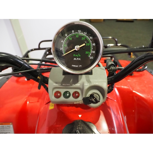 30 - Honda Big Red 300 quad bike. 1994
Frame No. 478TE140XRA612771
Engine No. TE14E-8615084
No docs. Key