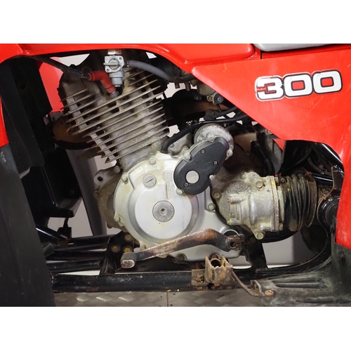 30 - Honda Big Red 300 quad bike. 1994
Frame No. 478TE140XRA612771
Engine No. TE14E-8615084
No docs. Key