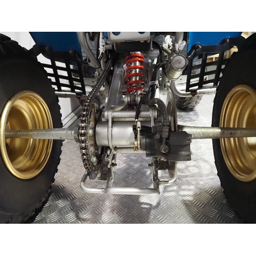 32 - Yamaha Warrior 350 quad bike. 350cc
Frame No. 3GD-159721
Engine No. 3GD-159721
Engine turns over wit... 