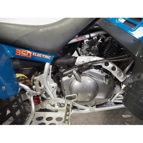 32 - Yamaha Warrior 350 quad bike. 350cc
Frame No. 3GD-159721
Engine No. 3GD-159721
Engine turns over wit... 