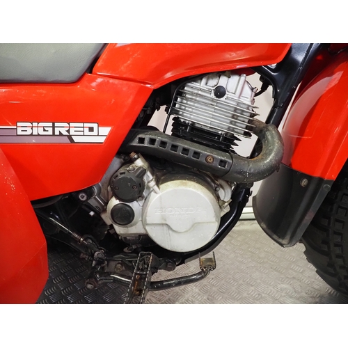 28 - Honda Big Red trike. 1987
Frame No. GHSTE0404HK808378
Engine No. TE04E-7008405
No docs. Keys