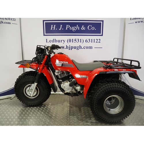 28 - Honda Big Red trike. 1987
Frame No. GHSTE0404HK808378
Engine No. TE04E-7008405
No docs. Keys