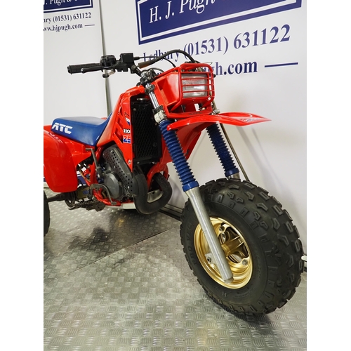 24 - Honda ATC250R trike. 1986. 250cc
Frame No. JH3TB0603GC50701
Engine No. TB06E-2507506
Engine turns ov... 
