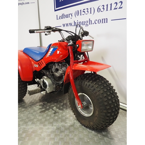 22 - Honda ATC125 trike. 1986. 125cc
Frame No. JH3TE0109GK201832
Engine No. TE01E-2201872
Engine turns ov... 