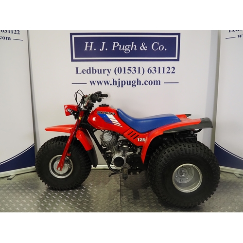 22 - Honda ATC125 trike. 1986. 125cc
Frame No. JH3TE0109GK201832
Engine No. TE01E-2201872
Engine turns ov... 