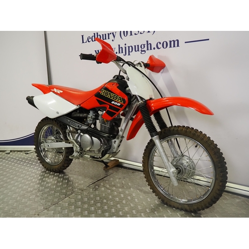 46 - Honda XR80R motocross bike. 2001. 80cc
Frame No. JH2HE01061K004859
Engine No. HE01E-6504838
Engine t... 