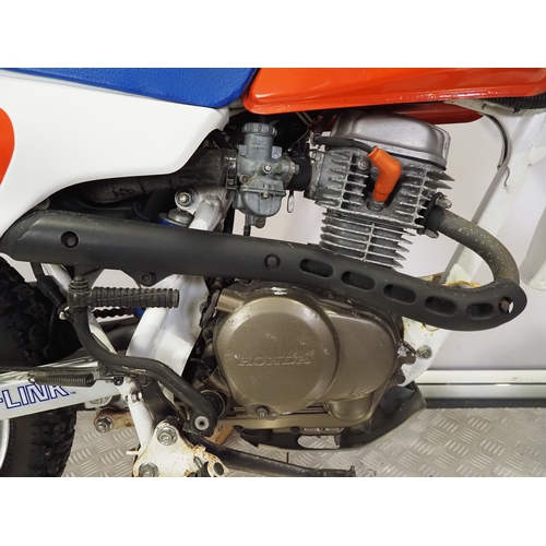 45 - Honda XLR80R motocross bike. 80cc
Frame No. HD10-1000965
Engine HD10E-1001009
Engine turns over with... 