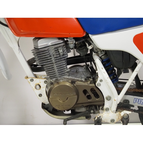 45 - Honda XLR80R motocross bike. 80cc
Frame No. HD10-1000965
Engine HD10E-1001009
Engine turns over with... 