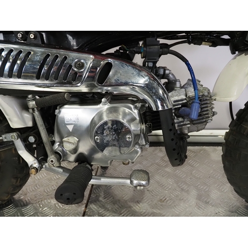 90 - Honda Z50 monkey bike. 1999. 49cc. 
Frame No. AB27-1002492
Engine No. AB27E-1002481
Engine turns ove... 