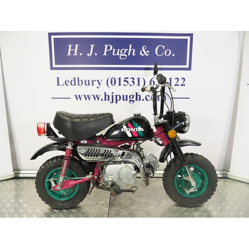 79 - Honda Z50J 'Tutti Frutti' monkey bike. 50cc
Frame No. AB02-6303648
Engine No. AB02E-6409398
Engine t... 