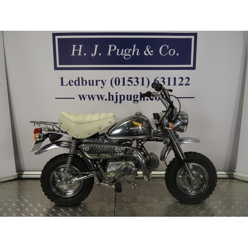 81 - Honda Z50J limited chrome edition monkey bike. 1979. 50cc
Frame no. Z50J-1360491
Engine no. Z50JE-13... 
