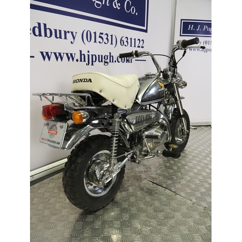 81 - Honda Z50J limited chrome edition monkey bike. 1979. 50cc
Frame no. Z50J-1360491
Engine no. Z50JE-13... 