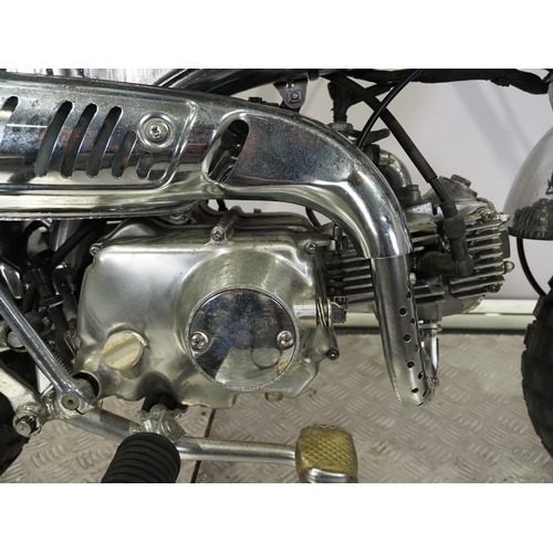 81 - Honda Z50J limited chrome edition monkey bike. 1979. 50cc
Frame no. Z50J-1360491
Engine no. Z50JE-13... 