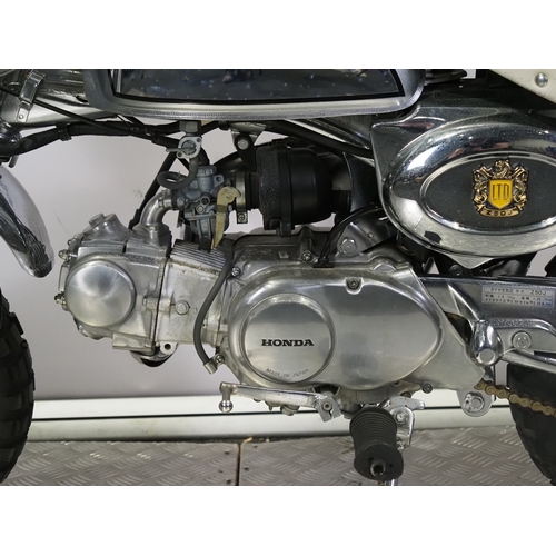 81 - Honda Z50J limited chrome edition monkey bike. 1979. 50cc
Frame no. Z50J-1360491
Engine no. Z50JE-13... 