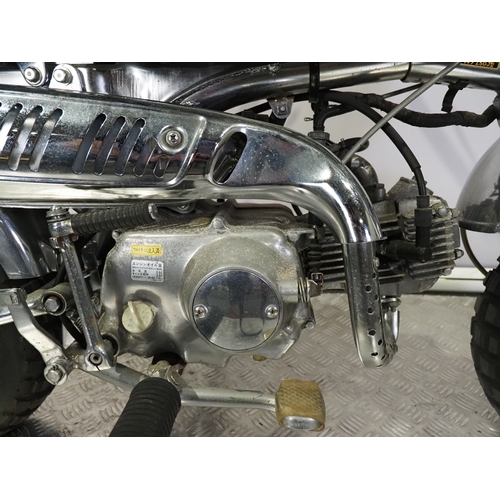 84 - Honda Z50J 'Tokyo Ltd' edition monkey bike. 50cc
Frame No. Z50J-1423810
Engine No. Z50JE-1428922
Eng... 