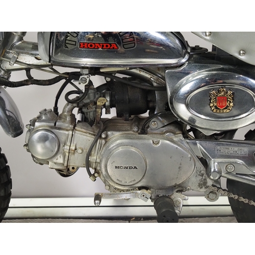 84 - Honda Z50J 'Tokyo Ltd' edition monkey bike. 50cc
Frame No. Z50J-1423810
Engine No. Z50JE-1428922
Eng... 