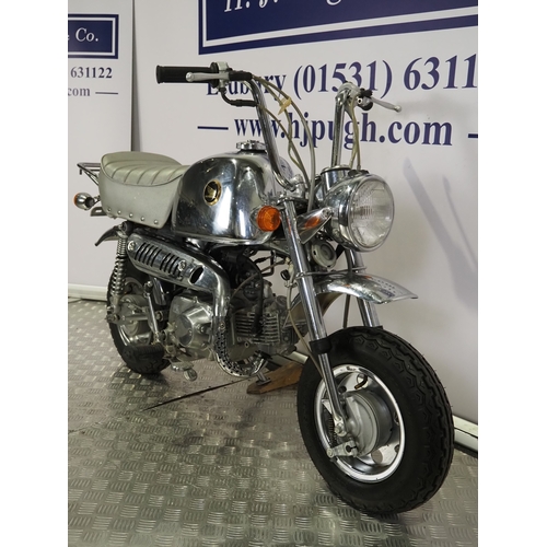 92 - Honda Gorilla Z50J monkey bike. 1999. 50cc
Frame No. Z50J-2602420
Engine No. Z50JE-2302466
Engine tu... 