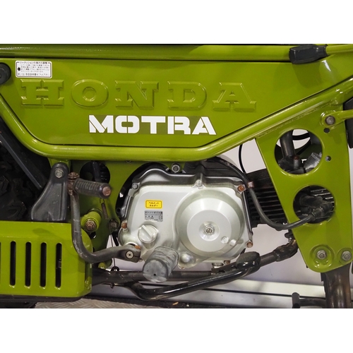 66 - Honda CT50 Motra minibike. 1982. 49cc
Frame No. AD05-1007783
Engine No. AD05E-1007283
Engine turns o... 