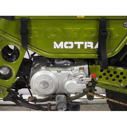 66 - Honda CT50 Motra minibike. 1982. 49cc
Frame No. AD05-1007783
Engine No. AD05E-1007283
Engine turns o... 