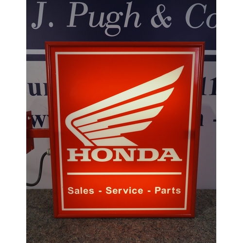 13 - Honda dealership double sided light box 23½