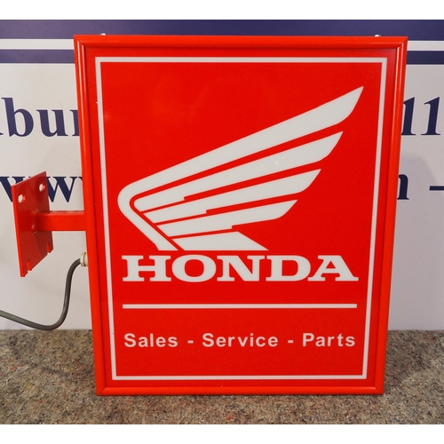 13 - Honda dealership double sided light box 23½