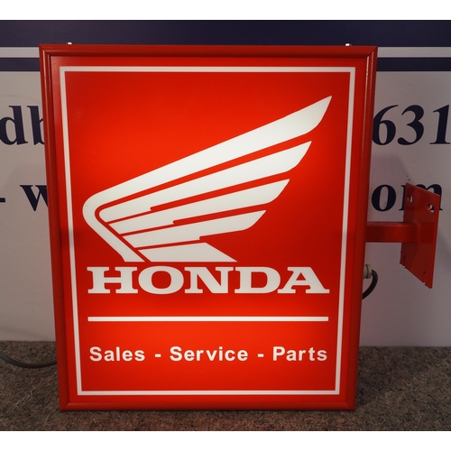 13 - Honda dealership double sided light box 23½