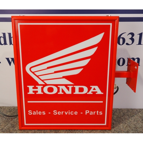 13 - Honda dealership double sided light box 23½