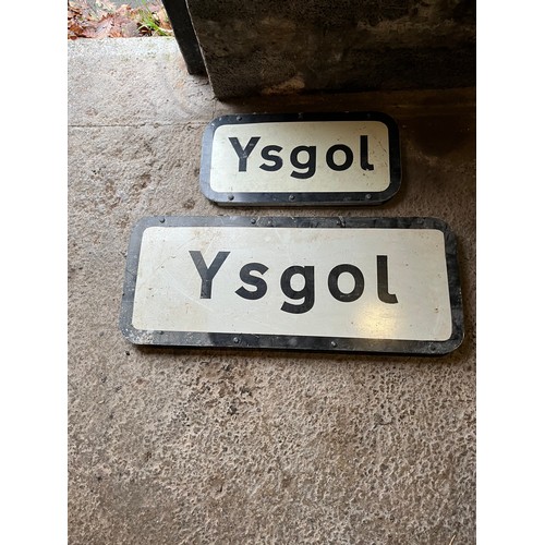 1231 - Aluminium signs - Ysgol - 2
