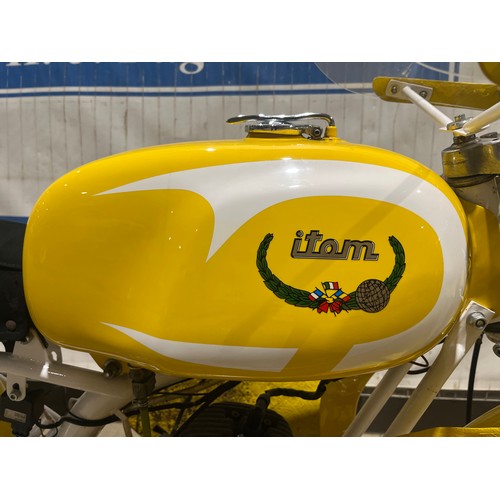 Itom Astor Competition motorcycle. 1964. 49cc Engine turns over