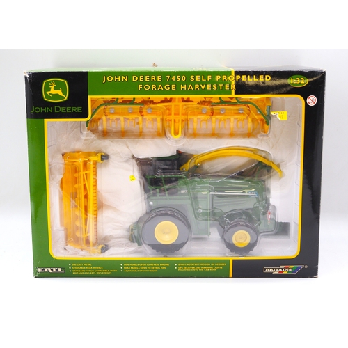 30 - Britains 1:32 model John Deere 7450 self propelled forage harvester in box