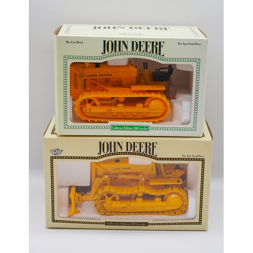 24 - Ertl 1:16 scale model John Deere 420 and 430 crawlers in box - 2