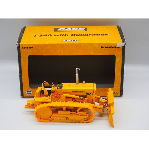 26 - Ertl 1:16 scale model Case T-340 with Bullgrader in box