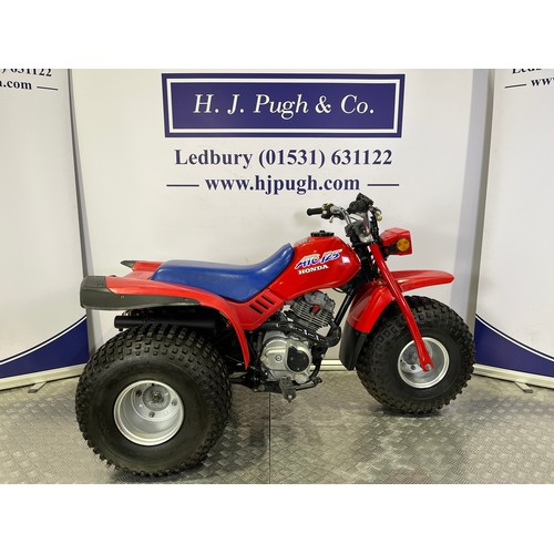 21 - Honda ATC125 trike. 1987. 125cc
Frame No. TE01-5000122
Engine No. TE01E2302384
Engine turns over wit... 