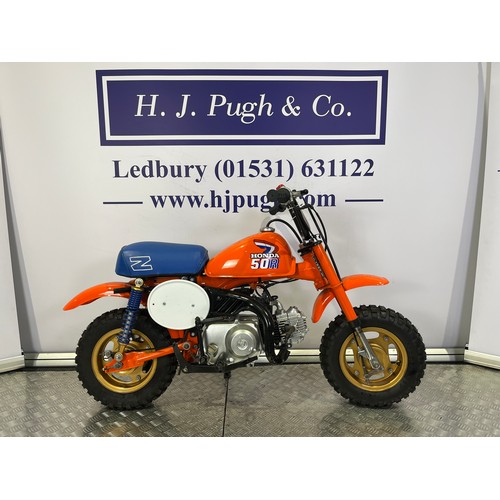 Honda Z50R monkey bike. 1986. 50cc Frame No. JH2AB0204GS707832