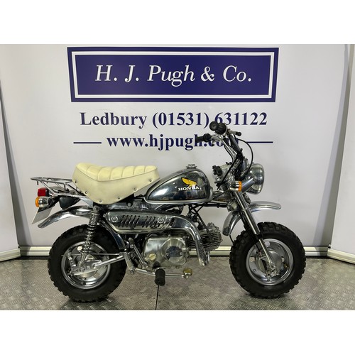 81 - Honda Z50J limited chrome edition monkey bike. 1979. 50cc
Frame no. Z50J-1360491
Engine no. Z50JE-13... 