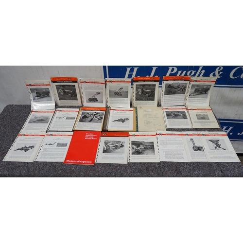 2041 - Massey Ferguson product information leaflets - Balers, broadcasters, spreaders, trailers, forklift, ... 