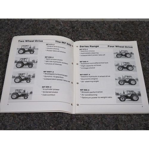 2042 - Massey Ferguson product information leaflets - 600 Series tractors