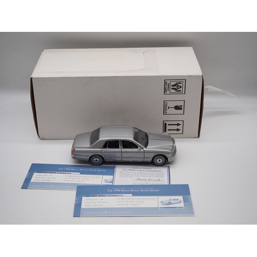 34 - Franklin Mint 1998 Rolls Royce Silver Seraph model in box