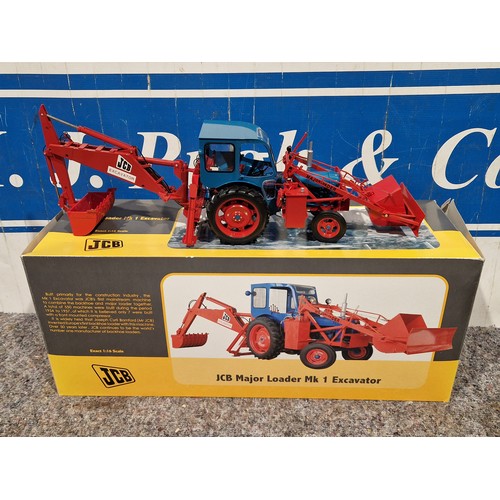 1244 - Universal Models 1:16 scale JCB Major loader MK1 excavator. Stored in display cabinet. In good condi... 